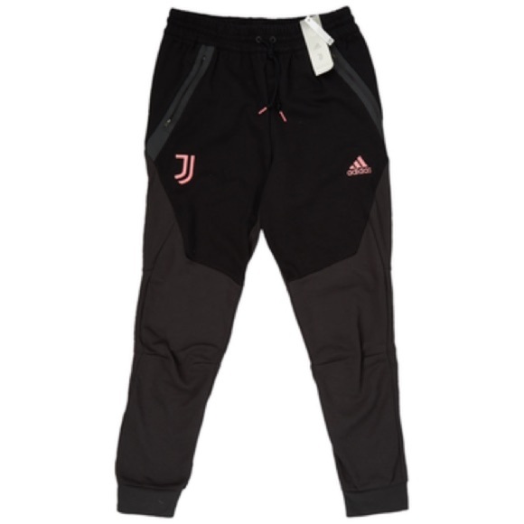Men’s Adidas Juventus Black Gray Joggers with Pink Details | Size S - Picture 3 of 17